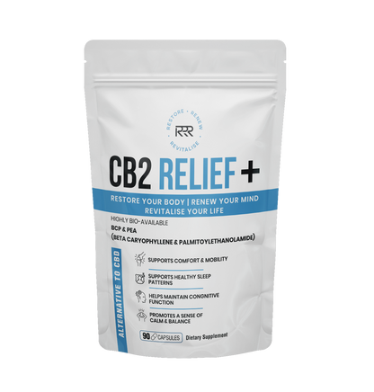 CB2 Relief+ Dietary Supplement - Front View